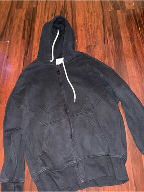 Women's Aerie Black Zip Hoodie Sweater